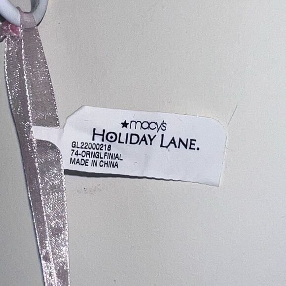 Holiday Lane Linen Holiday Glass Drop Christmas Ornament - Picture 5 of 6